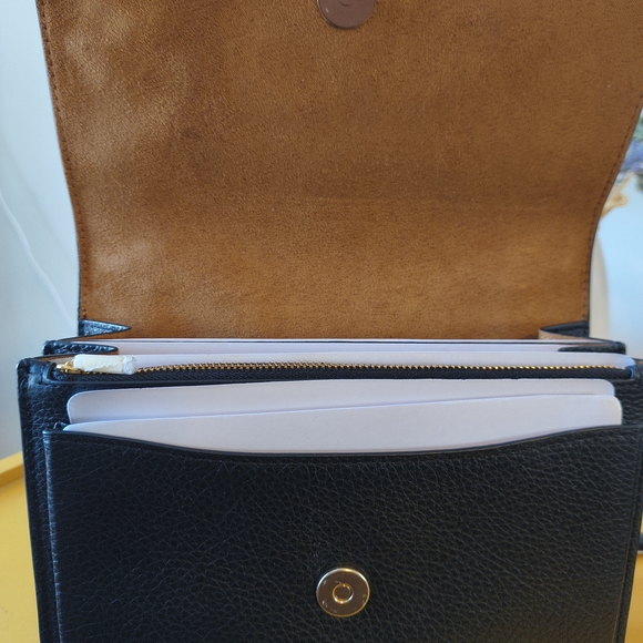 NWT COACH Klare In Black With Diary Embroidery| Gold Hardware + Hangtag | GWP - Picture 8 of 12